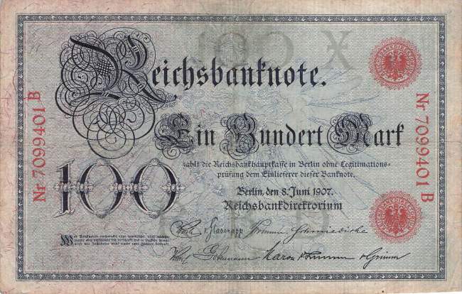 100 Mark 1907 ro.30 X/B